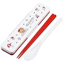 Skater CCS3SA-A Sanrio Hello Kitty Summer Days Girls Chopsticks & Spoon Set, Bento Box, For Adults, 7.1 inches (18 cm), No Chatting, Made in Japan