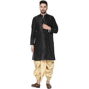 skavij men39s art silk dhoti kurta set ethnic dress