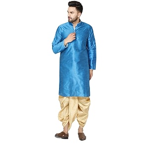 skavij men39s art silk dhoti kurta set ethnic dress