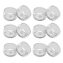 SKAVIJ Handmade Floral Napkin Rings Holders Decor Dinner Party Wedding Thanksgiving Christmas Gathering (Silver 12pcs)
