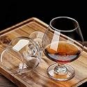 SKDBPM Crystal Cut Wine Glasses - 250 ml Set of 2 Transparent Long Glass | Brandy Glasses | Wine Glass | Tumbler Set of 2 Brandy Glass White Wine Glass Crystal Clear Red Wine Glasses