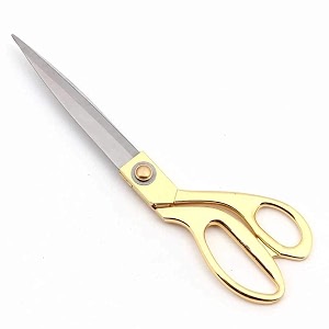 ske heavy duty professional stainless steel tailoring scissor8 inch gold and silver