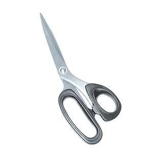 ske stainless steel premium tailoring scissors for cloth cutting - professional fabric sewing anti rust 9 inch silver and black