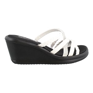 Skechers Cali Womens Rumblers-Social Butterfly Wedge Sandal