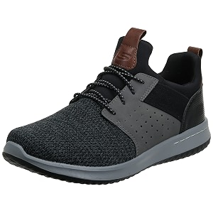 Skechers Mens Classic Fit-Delson-Camden Sneaker Black 14