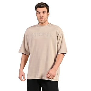 Skechers Mens Solid Loose Fit T-Shirt