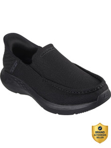 Skechers Men Slip On Black Shoes PARSON