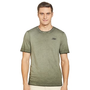 Skechers Mens Cotton Regular Fit T-Shirt