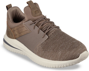 Skechers Mens DELSON 3 Khaki Casual Shoes