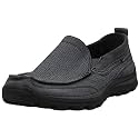 Skechers Men's Superior Milford Sneaker, Charcoal/Black, 11 XW US