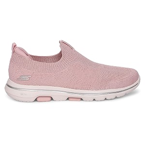 skechers womens go walk 5-starlit slip-on walking shoes