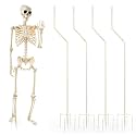 Skeleton Stand for Yard, Hidden Ground Stake for Halloween Skeletons(4Pack)