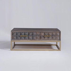 skema solid wood center coffee table for living room diamond