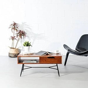 skema solid wood center coffee table for living room aries