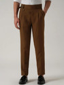 SKENJEL Regular Fit Men Brown Trousers