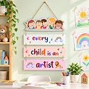 Sketchfab Every Child Is An Artist Wall Hanging, 4 Panel, 12x24 Inch