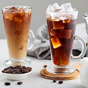 beer mugs with handles freezer safe drinking glass - drinking cup beer mugs traditional beer mugs tea glasses michelada glasses 400ml glass coffee mugs 6 pcs