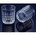 Beer Mugs with Handles, Freezer Safe Drinking Glass - Drinking Cup Beer Mugs, Traditional Beer Mugs, Tea Glasses, Michelada Glasses, 400ml (Dimond_Glass, 4 pcs)