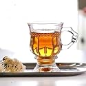 Beer Mugs with Handles, Freezer Safe Drinking Glass - Drinking Cup Beer Mugs, Traditional Beer Mugs, Tea Glasses, Michelada Glasses, 400ml (Glass Cup Glass, 4 pcs)