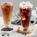 Beer Mugs with Handles, Freezer Safe Drinking Glass - Drinking Cup Beer Mugs, Traditional Beer Mugs, Tea Glasses, Michelada Glasses, 400ml (Glass Coffee Mugs, 6 pcs)