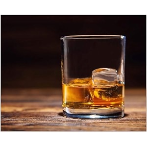 crystal whiskey glasses - 300 ml bar glass for drinking bourbon whisky scotch cocktails cognac- old fashioned cocktail tumblers perfect for servinga scotch 6 pcs