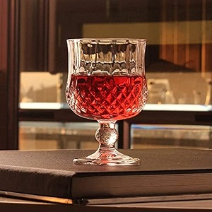 crystal whiskey glasses - 300 ml bar glass for drinking bourbon whisky scotch cocktails cognac- old fashioned cocktail tumblers wine glass 2 pcs