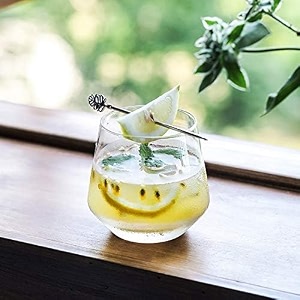 crystal whiskey glasses - 300 ml bar glass for drinking bourbon whisky scotch cocktails cognac- old fashioned cocktail tumblers crystal old fashioned whiskey glasses 4 pcs