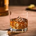 Crystal Whiskey Glasses - 300 ml Bar Glass for Drinking Bourbon, Whisky, Scotch, Cocktails, Cognac- Old Fashioned Cocktail Tumblers (Perfect for Serving Scotch, 4 pcs)