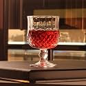 Crystal Whiskey Glasses - 300 ml Bar Glass for Drinking Bourbon, Whisky, Scotch, Cocktails, Cognac- Old Fashioned Cocktail Tumblers (Wine Glass, 2 pcs)