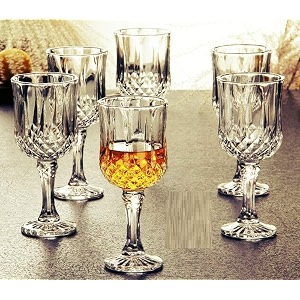 fashioned whiskey glass - heavy base rocks barware glasses for scotch mixed drinks wine bourbon juice water and cocktail drinks 300 ml crystal wine glasses 6 pcs