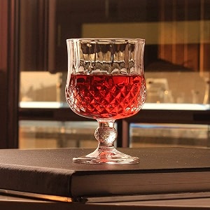fashioned whiskey glass - heavy base rocks barware glasses for scotch mixed drinks wine bourbon juice water and cocktail drinks 300 ml wine glass 6 pcs