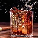 Crystal Whiskey Glasses - 300 ml Bar Glass for Drinking Bourbon, Whisky, Scotch, Cocktails, Cognac- Old Fashioned Cocktail Tumblers (Whiskey Crystal Rocks Glasses, 4 pcs)
