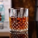 Fashioned Whiskey Glass - Heavy Base Rocks Barware Glasses for Scotch, Mixed Drinks, Wine, Bourbon, Juice, Water and Cocktail Drinks 300 Ml (Crystal Cut Barware Drinking, 2 pcs)