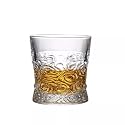 Fashioned Whiskey Glass - Heavy Base Rocks Barware Glasses for Scotch, Mixed Drinks, Wine, Bourbon, Juice, Water and Cocktail Drinks 300 Ml (Half Star Double New Fashioned Glasses, 6 pcs)