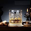Fashioned Whiskey Glass - Heavy Base Rocks Barware Glasses for Scotch, Mixed Drinks, Wine, Bourbon, Juice, Water and Cocktail Drinks 300 Ml (Fashioned Whiskey Glasses, 6 pcs)
