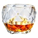 Fashioned Whiskey Glass - Heavy Base Rocks Barware Glasses for Scotch, Mixed Drinks, Wine, Bourbon, Juice, Water and Cocktail Drinks 300 Ml (Heavy Base Rocks Barware Glasses, 4 pcs)