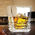 Fashioned Whiskey Glass - Heavy Base Rocks Barware Glasses for Scotch, Mixed Drinks, Wine, Bourbon, Juice, Water and Cocktail Drinks 300 Ml (Rock Crystal Whiskey Glasses, 4 pcs)