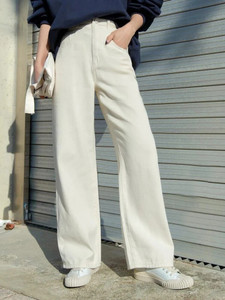 skg flared women beige jeans