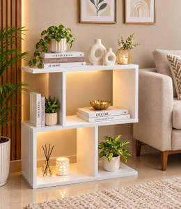 SKG ENTERPRISES Elegant Z Shape Bedside Table