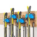 Ski & Snowboard Wall Rack for Garage - Fits Any Ski/board, Damage-Free Storage, Blue, 4 Pack