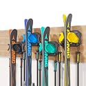 Ski & Snowboard Wall Rack for Garage - Fits Any Ski/board, Damage-Free Storage, Multi-color 4pck