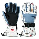 Ski Gloves,Snow Gloves Waterproof Winter Warm Cold Weather Touchscreen Gloves for Parent&amp; Child Kids Skiing,Snowboarding
