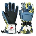 Ski Gloves,Snow Gloves Waterproof Winter Warm Cold Weather Touchscreen Gloves for Parent&amp; Child Kids Skiing,Snowboarding
