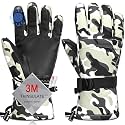 Ski Gloves,Snow Gloves Waterproof Winter Warm Cold Weather Touchscreen Gloves for Parent&amp; Child Kids Skiing,Snowboarding