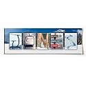 SKIING Custom Photo Name Art | Premium Unframed Poster | 36”x12"