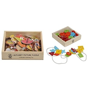 skillofun wildlife picture puzzle for 2-5 years multicolour amp skillofun - h-25 wooden geo beads -wooden multi color 50 beads