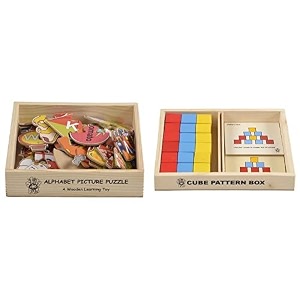 skillofun wildlife picture puzzle for 2-5 years multicolour amp skillofun wooden cubes pattern box multi color