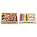 Skillofun Wildlife Picture Puzzle for 2-5 Years, Multicolour &amp; Skillofun Wooden Cubes Pattern Box, Multi Color