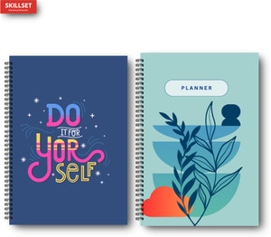 skillset daily planner journal 192 pages  goal tracker wellness diary a5 plannerorganizer yes 192 pages