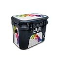 Skin Compatible with Yeti Roadie 15 Hard Cooler - Rainbow Smoke - Premium 3M Vinyl Protective Wrap Decal Cover - Easy to Apply | Crafted in The USA by MightySkins